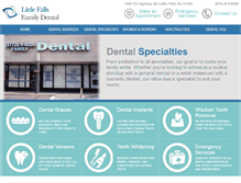 Tablet Screenshot of littlefallsfamilydental.com